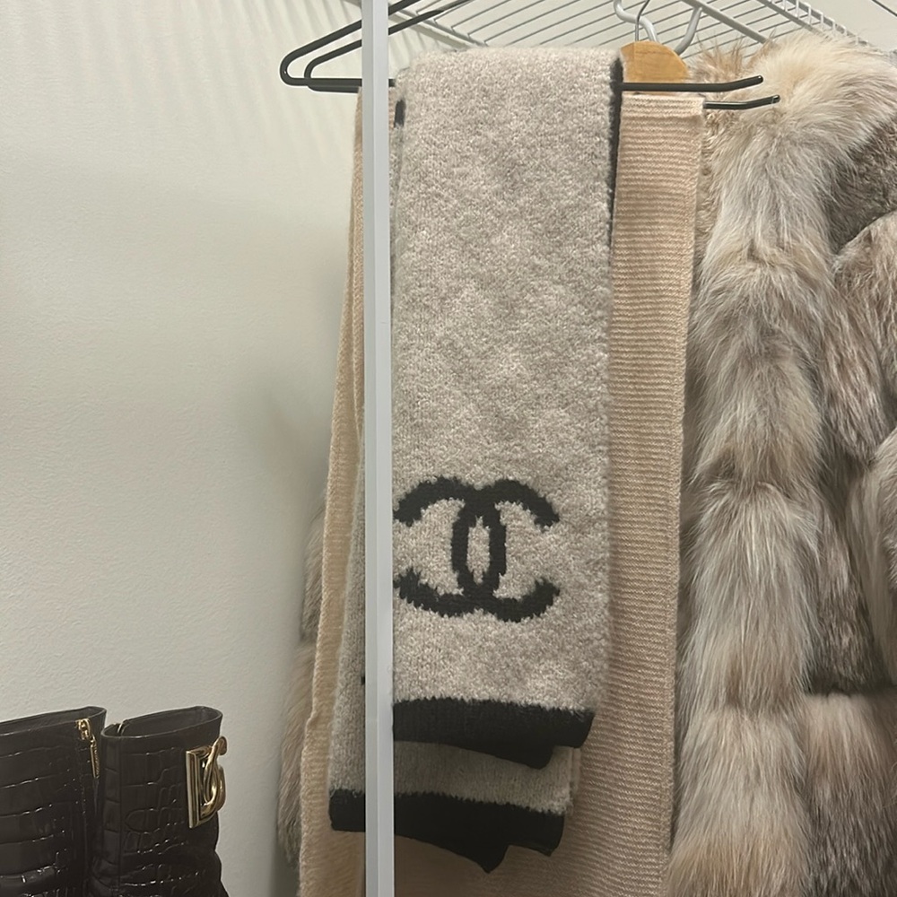 Chanel Wool/Cashmere/Silk Scarf